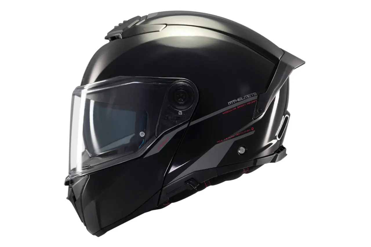 MT Helmets - Atom 2 SV Solid A1 Negro Brillo