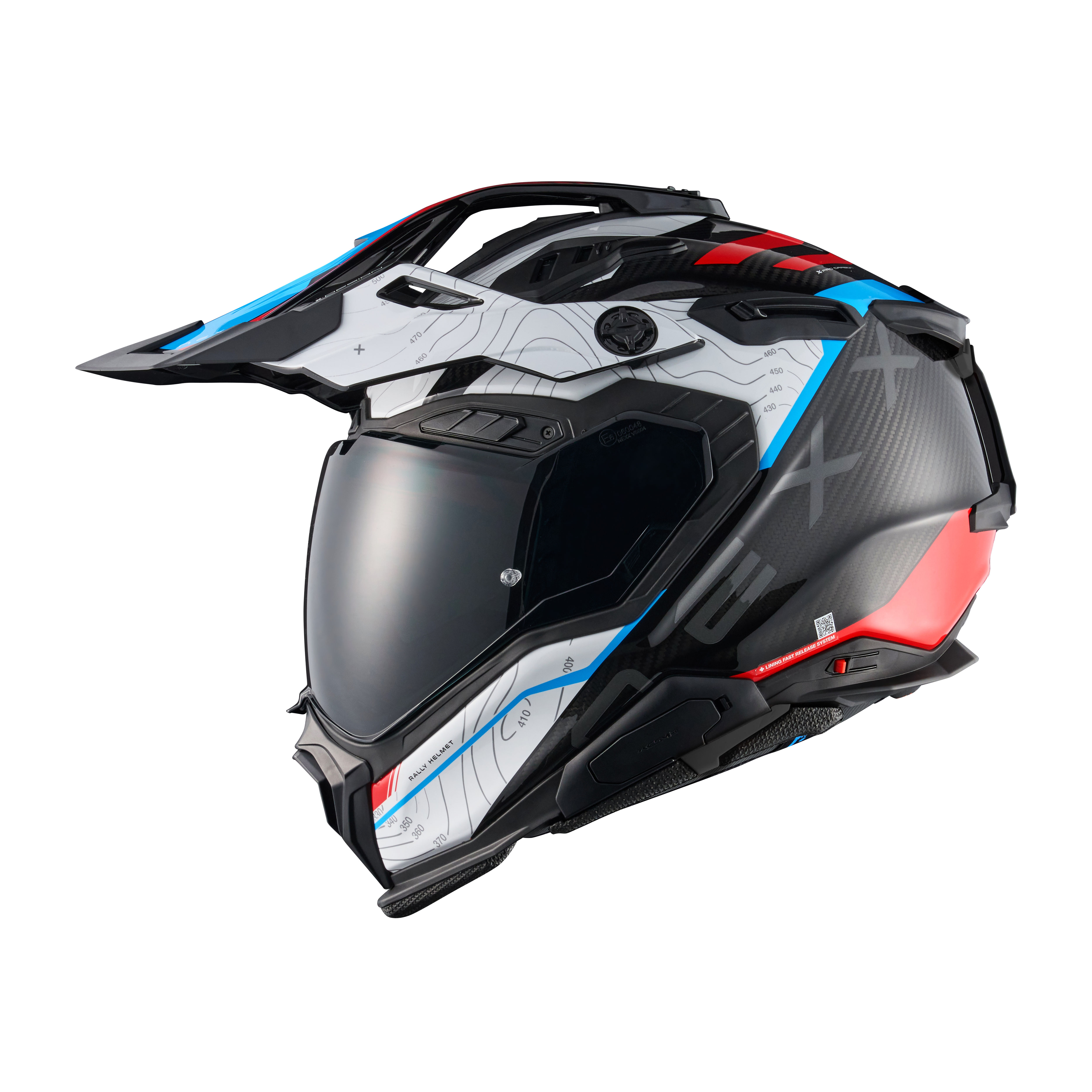 NEXX - CASQUE X.WED3 CARBON FURKA WHITE/BLUE
