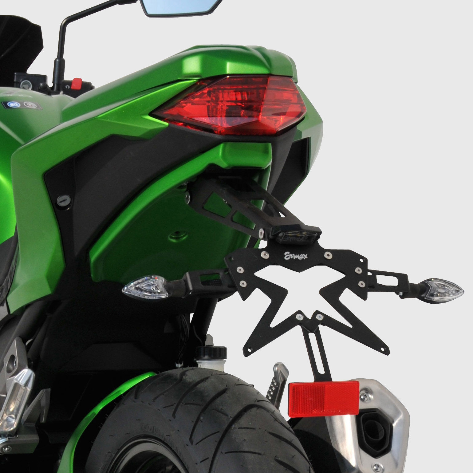Ermax Support de plaque aluminium Kawasaki NINJA 300 2013-2017