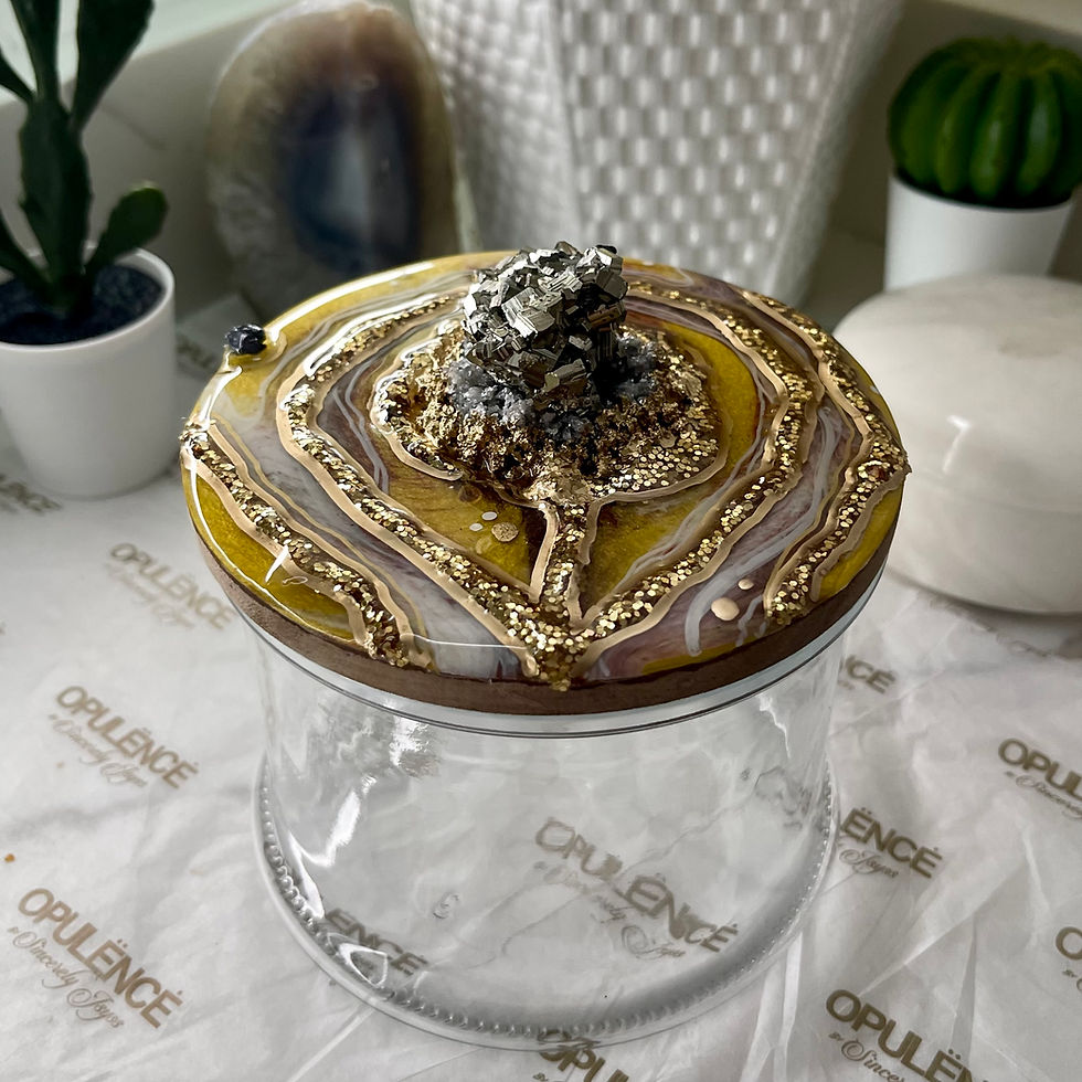 Thumbnail: Pyrite Cluster Geode Jar III