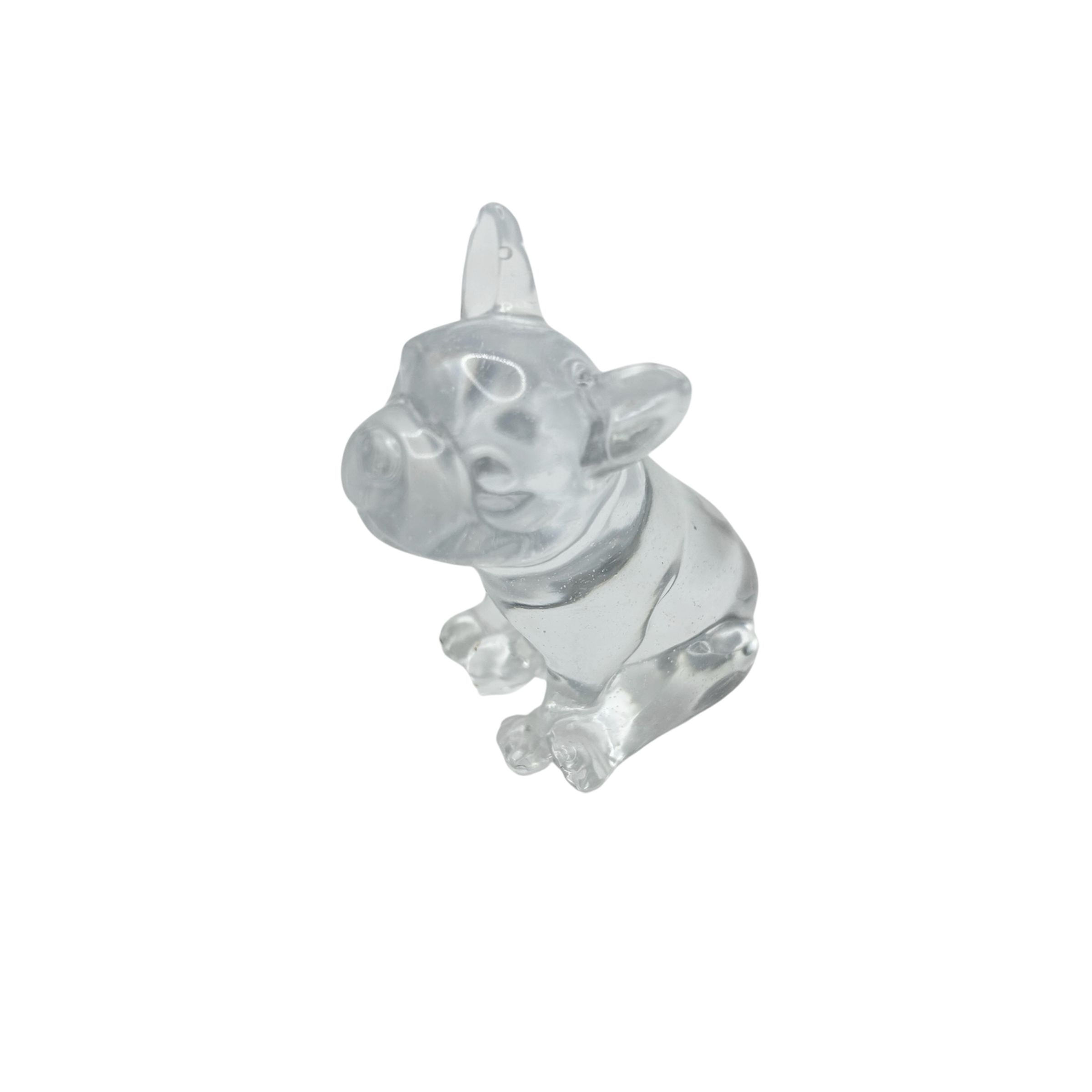 Französische Bulldogge in Klar (Glasoptik)