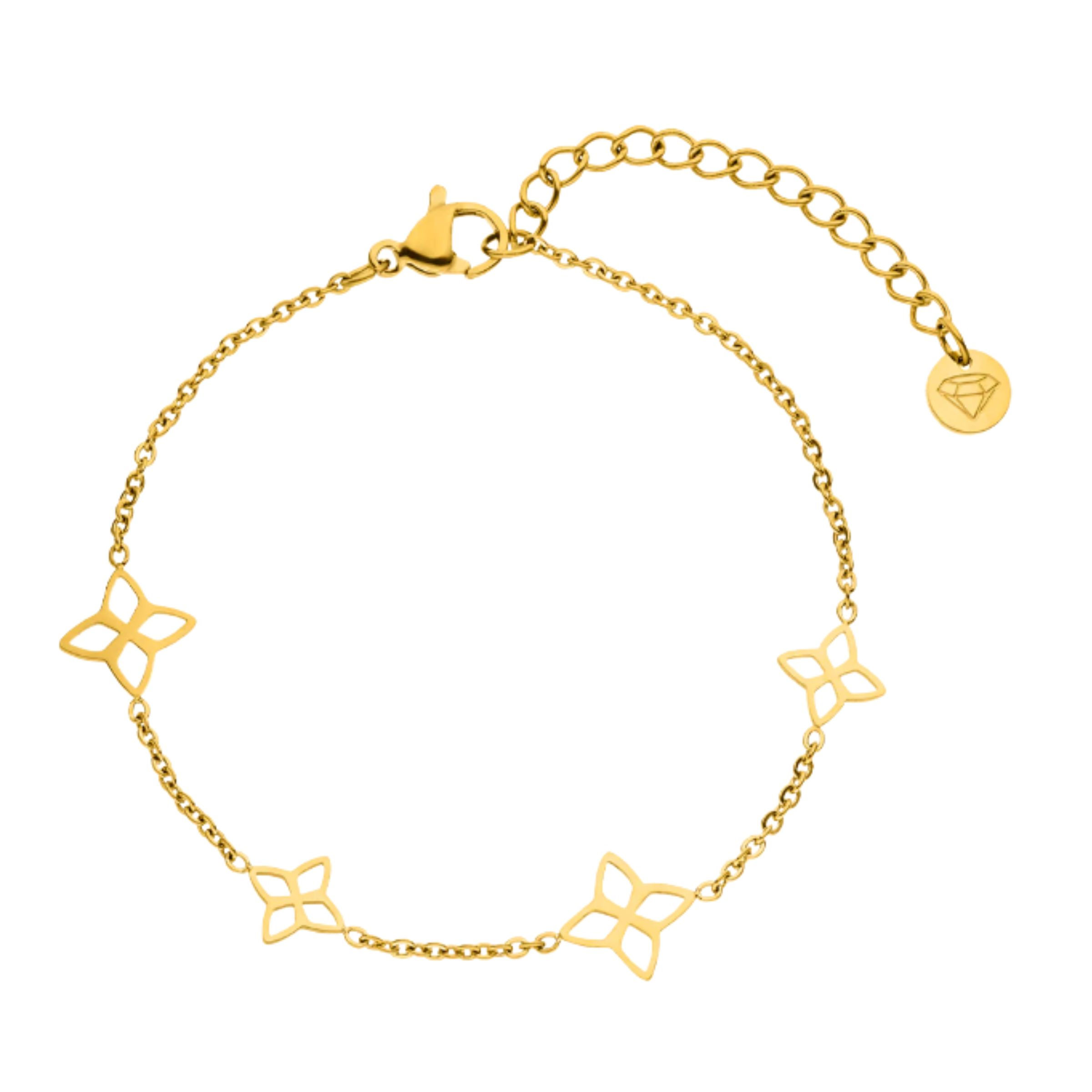 Blumenarmband | 18K vergoldet