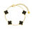 Miniaturbild: Black-Gold Chloe Armband | 18K vergoldet