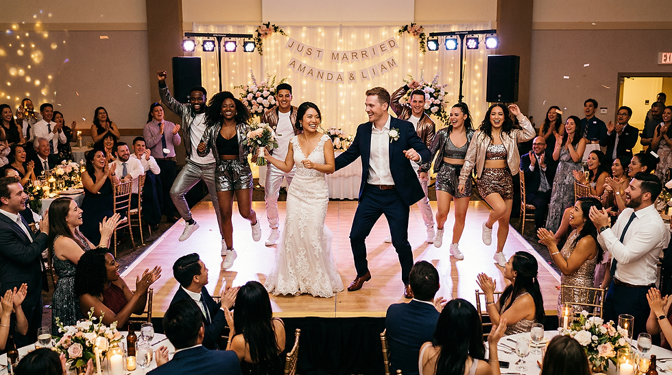 A wedding celebration performance