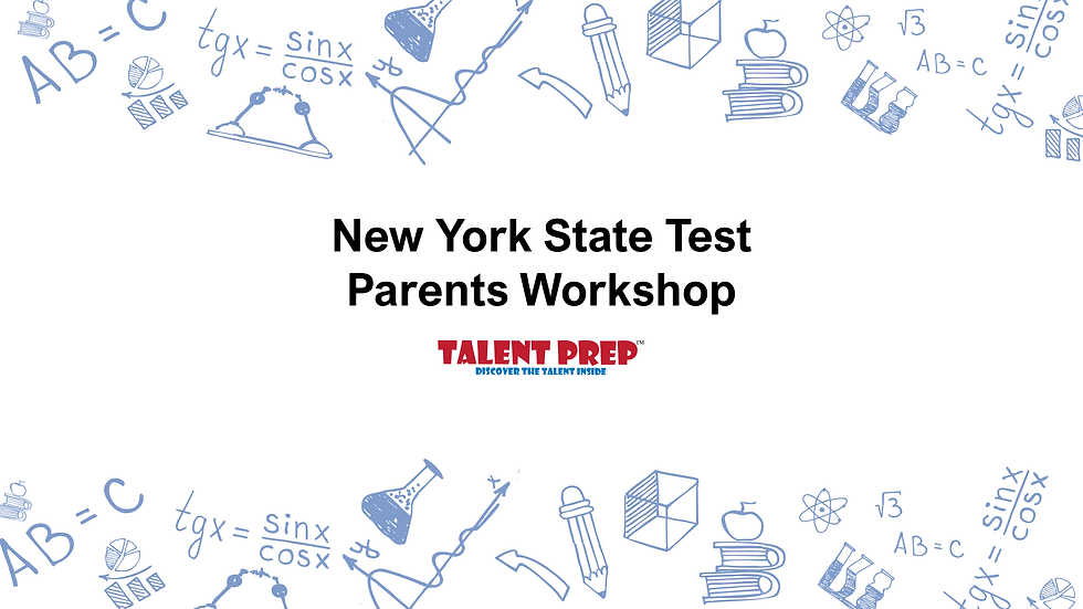 State Test Parents Workshop ( Third & Fourth Grade )