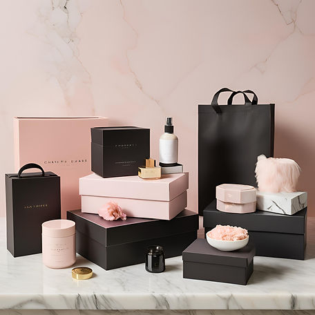 pink and black subscription boxes