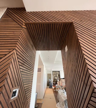 madeira design wall, wood slat wall, custom wood slat wall, feature wall, tv wall, wood wall