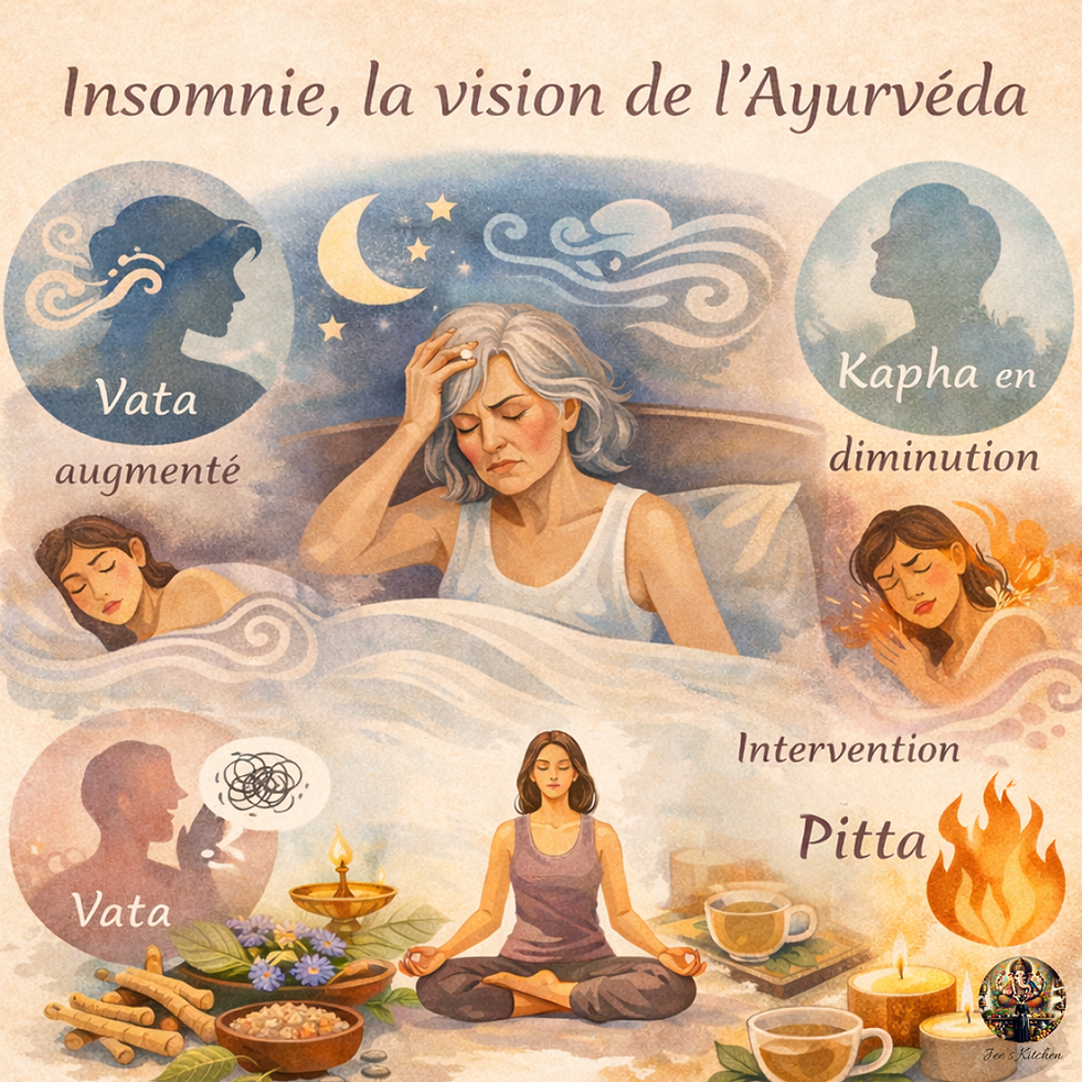 L’insomnie (Nidranasha / Anidra) en Ayurvéda, selon les Doshas