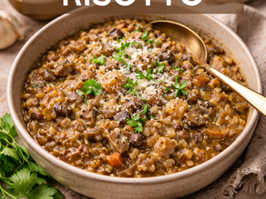 Risotto d’orge perlé aux champignons