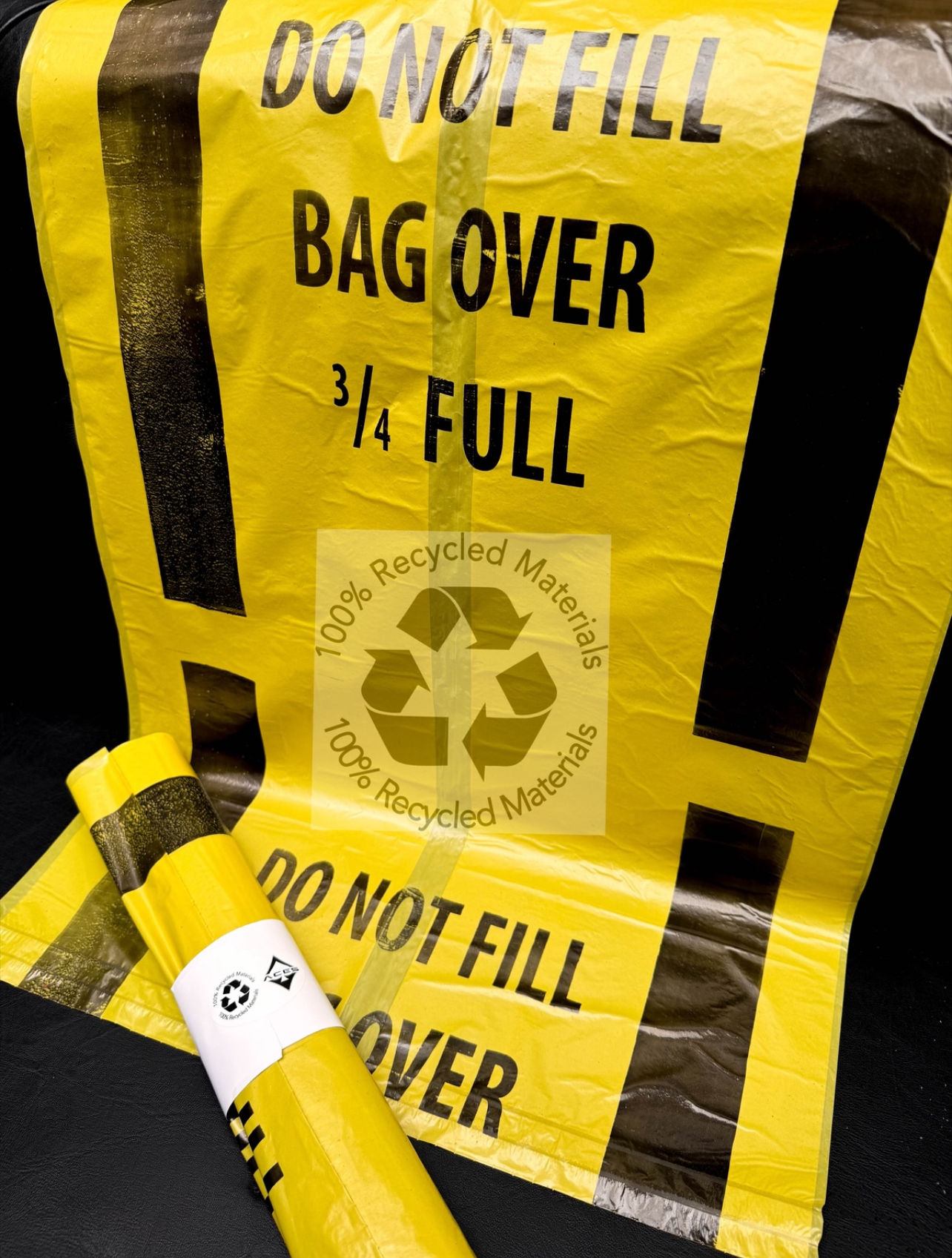 Clinical waste bags 100% recycled materials heavy duty 60L