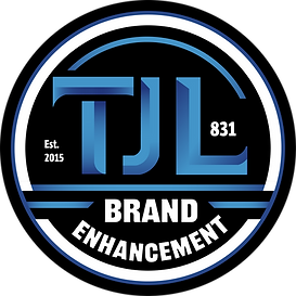 Circular logo of TJL Brand Enhancement, symbolizing comprehensive marketing solutions in Monterey, California.