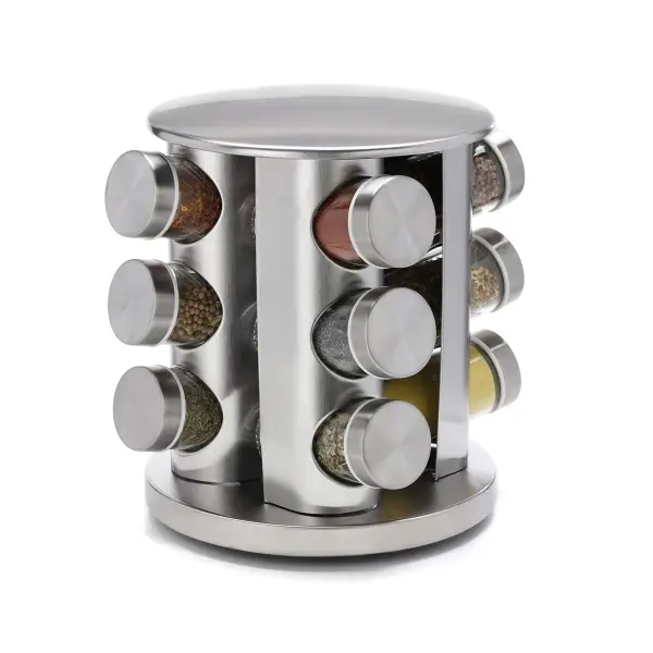 ESPECIEROACERO INOX 12 FRASCOS