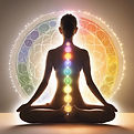 a minimalist and serene image of energy healing using the websites color palette - a sileu