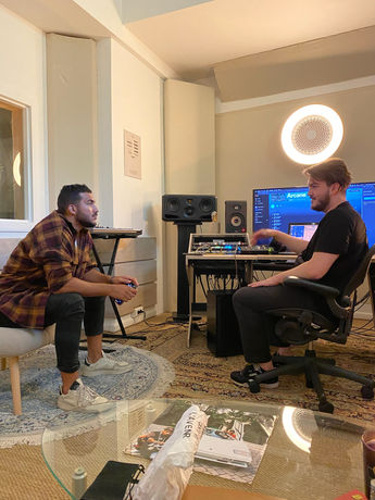 Studio session with Berko and Yhkra from Hyperloop Sounds, Adam audio, avlanche recording studio paris