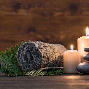 Massage Centre Candles and Towels