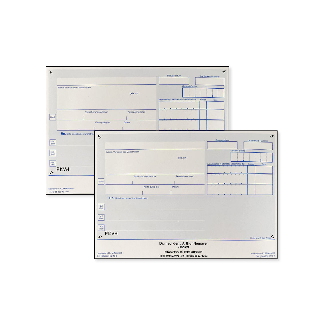 Privatrezepte 2-farbig