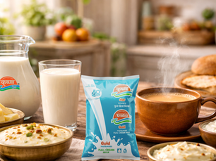 Krushna Gold Full Cream Milk: Rich Nutrition and Creamy Taste for Homes & Bulk Use