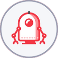 Icon illustrating robotic automation of Infrastructure using Infrastructure as Code