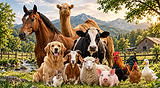 Golden-Hour Farm Animal Portrait.png