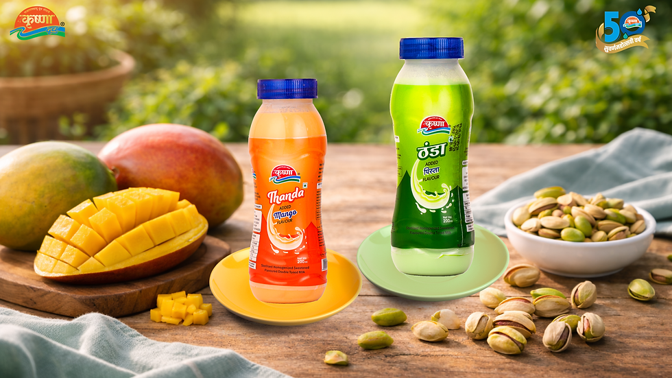 Mango & Pista Flavoured Milks: A Healthy Twist to Everyday Dairy