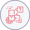 Jigsaw and automation icon symbolising the built-in ongoing software support for regulation updates