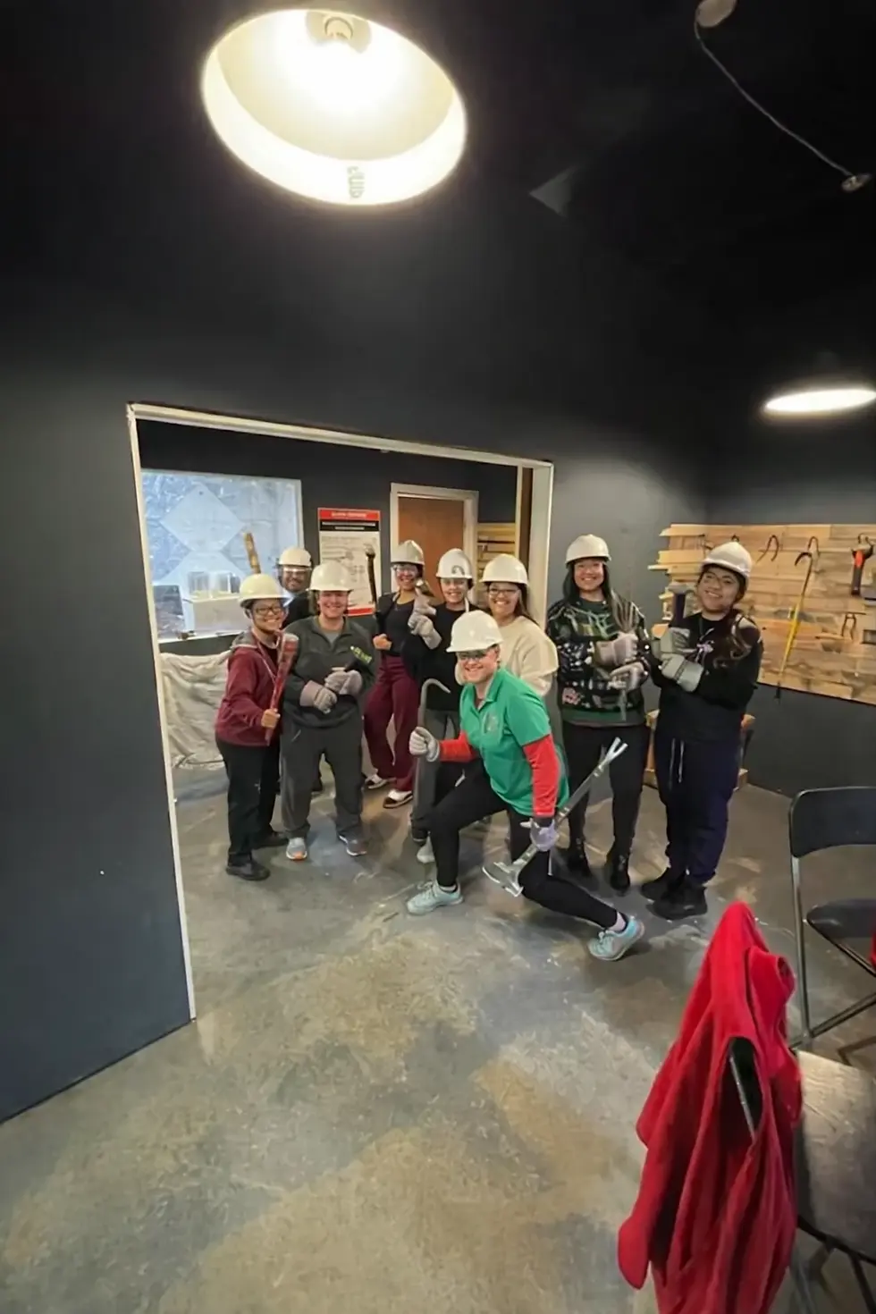 group picture of mini miners team