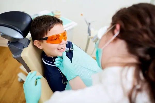 Young patient in orthodontic assessment appointment