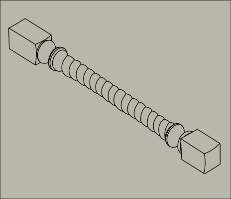 Twisted Full Turn Post