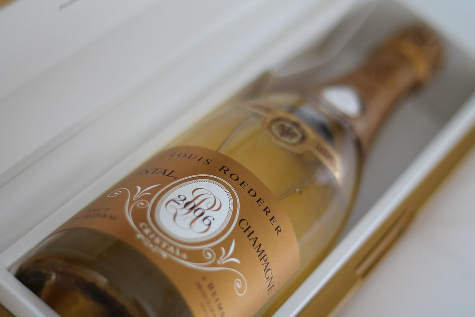 Cristal Champagne, Vintage 2006, from the House of Louis Roederer (Photo by InsatiableVine on Pixabay)