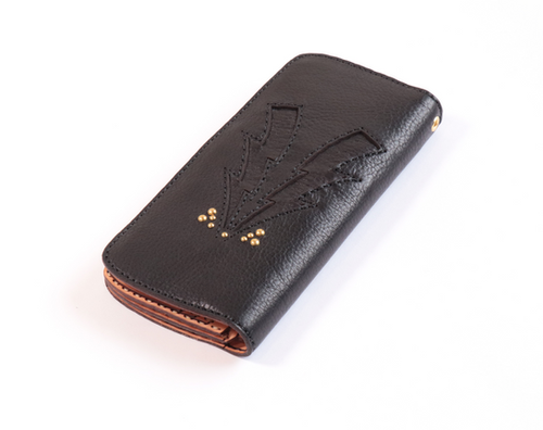 EVILWIRE×OJAGADESIGN SLASH VOLT LONG WALLET (BLACK×GOLD