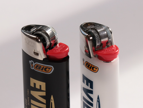 Lighter 190E CDセット TTS L・Ray LEDライト付荷重式(プッシュ式)使い捨てライター 1000本