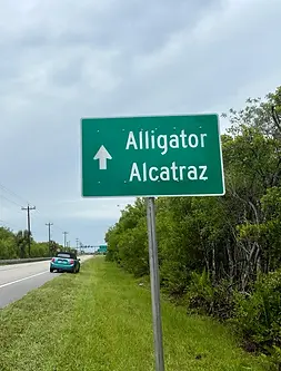 Alligator Alcatraz Sign