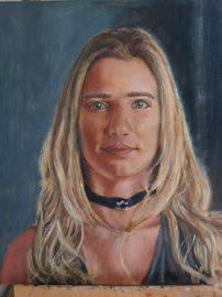 Ritratto ad olio su tela #arte #pittura #ritratto Oil portrait on canvas #art #painting #portrait