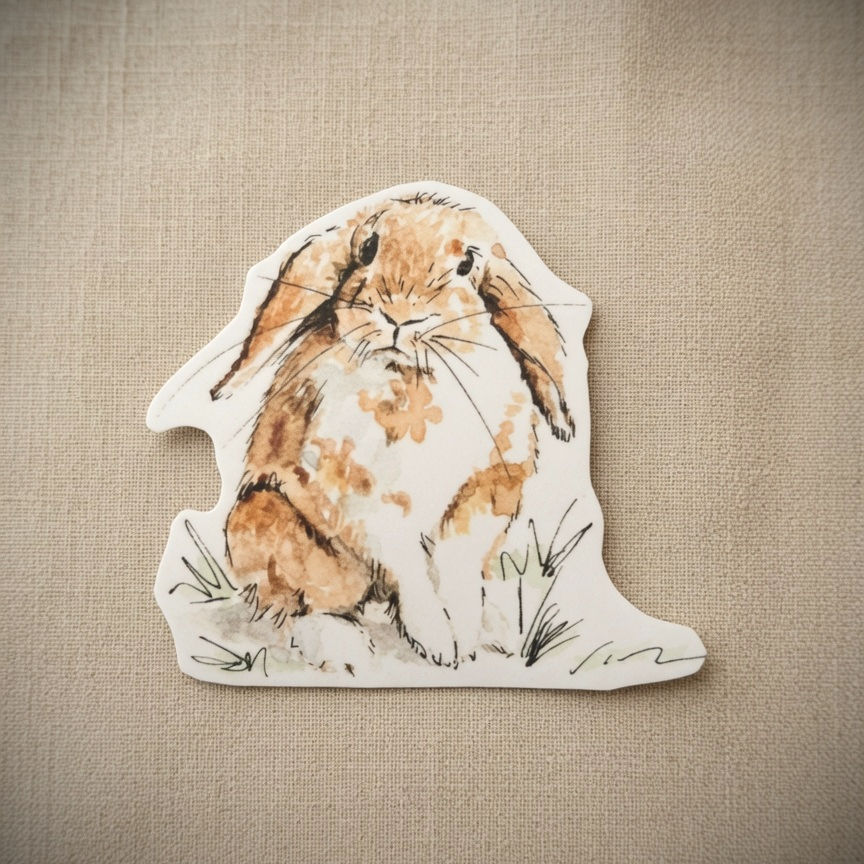 "Little Mr. Rabbit" Sticker