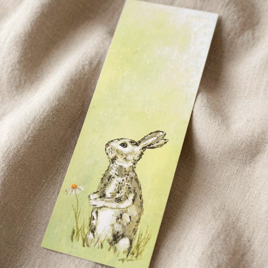 "Timid Hare" Bookmark