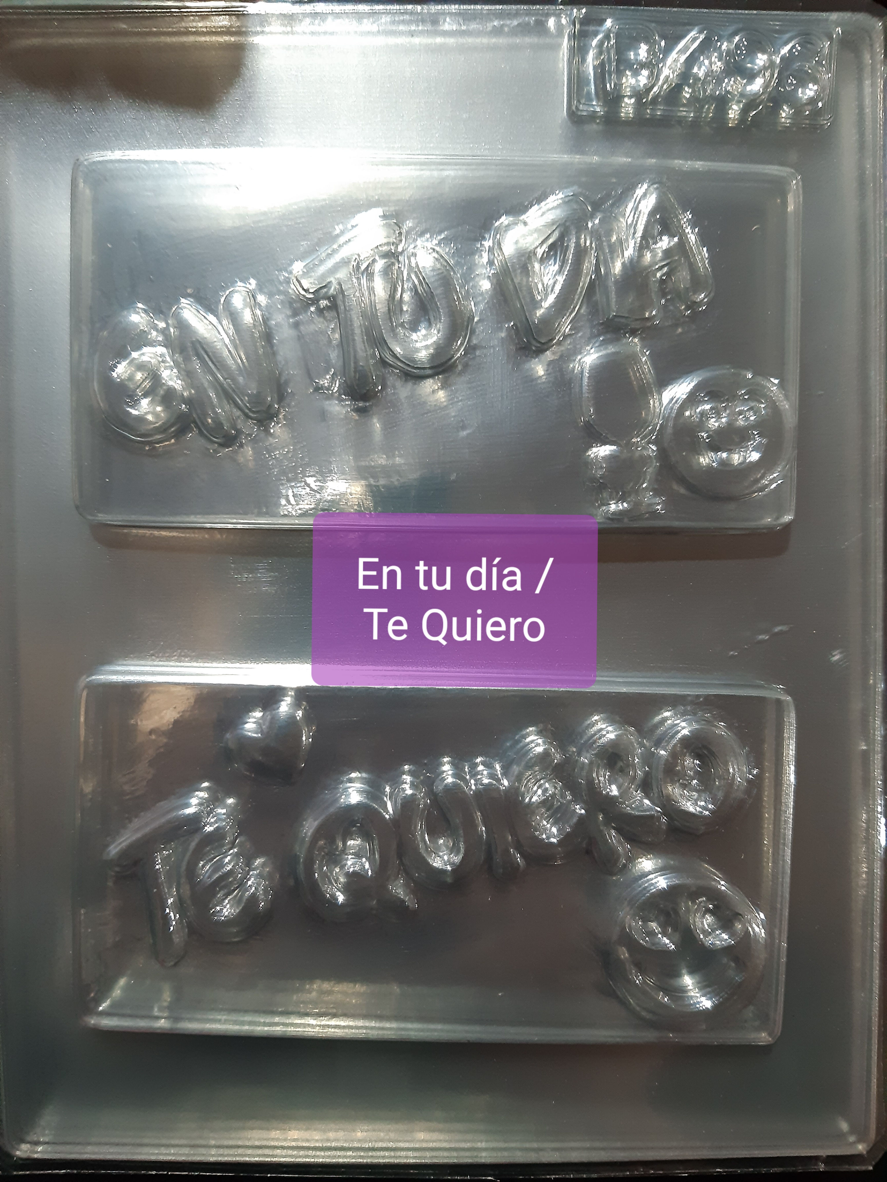 Moldes Para Tablas de chocolate En tu día / Te quiero