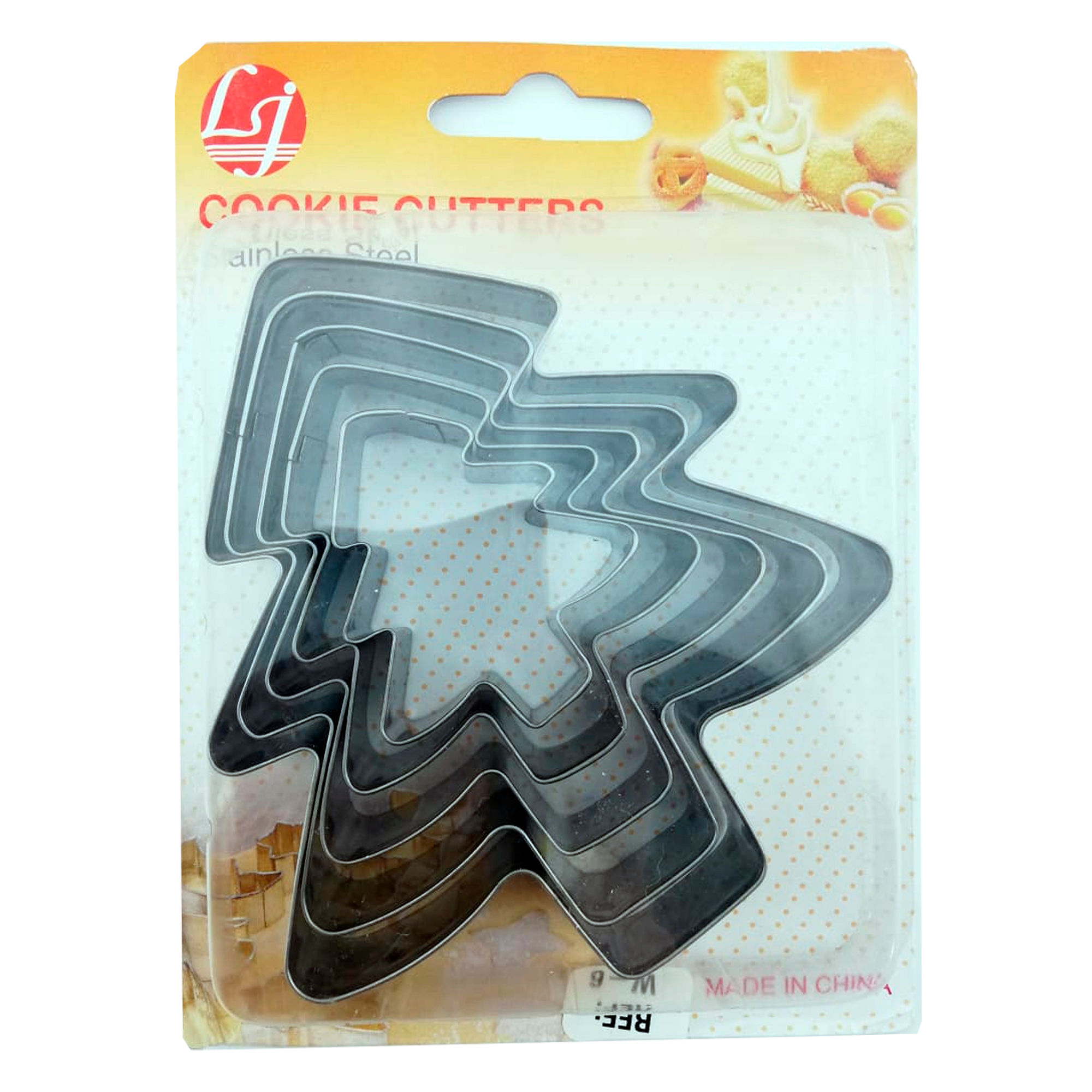 Juego 5 Cortadores Arboles De Navidad Para Galletas Fondant