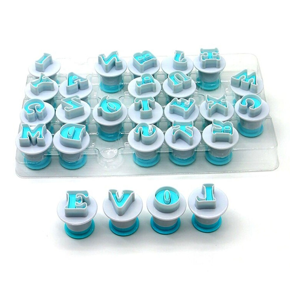 Miniatura: Juegos Cortadores Letras Con Expulsor Para Fondant