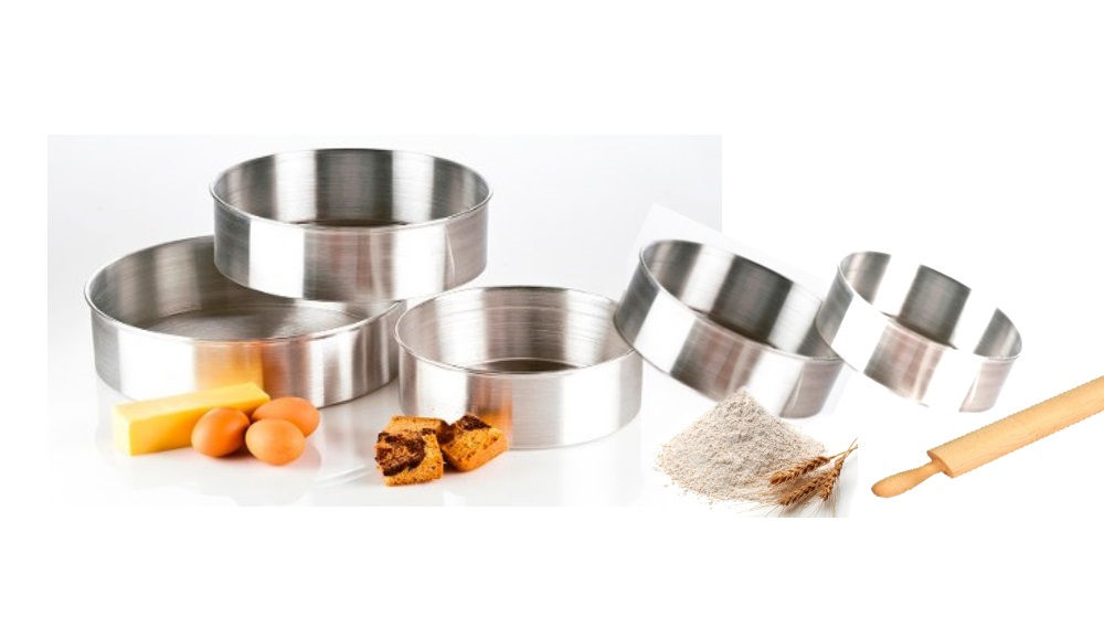 Juego 5 Moldes Para Tortas Redondos