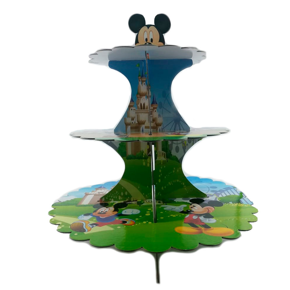 Miniatura: Torre Para Cupcakes Y Postres 3 Niveles Modelo Mickey