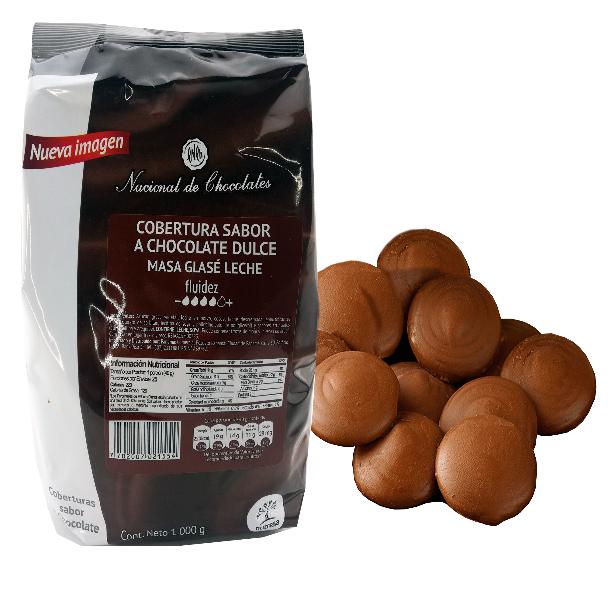 Cobertura Sabor A Chocolate Dulce Nacional De Chocolates 1kg