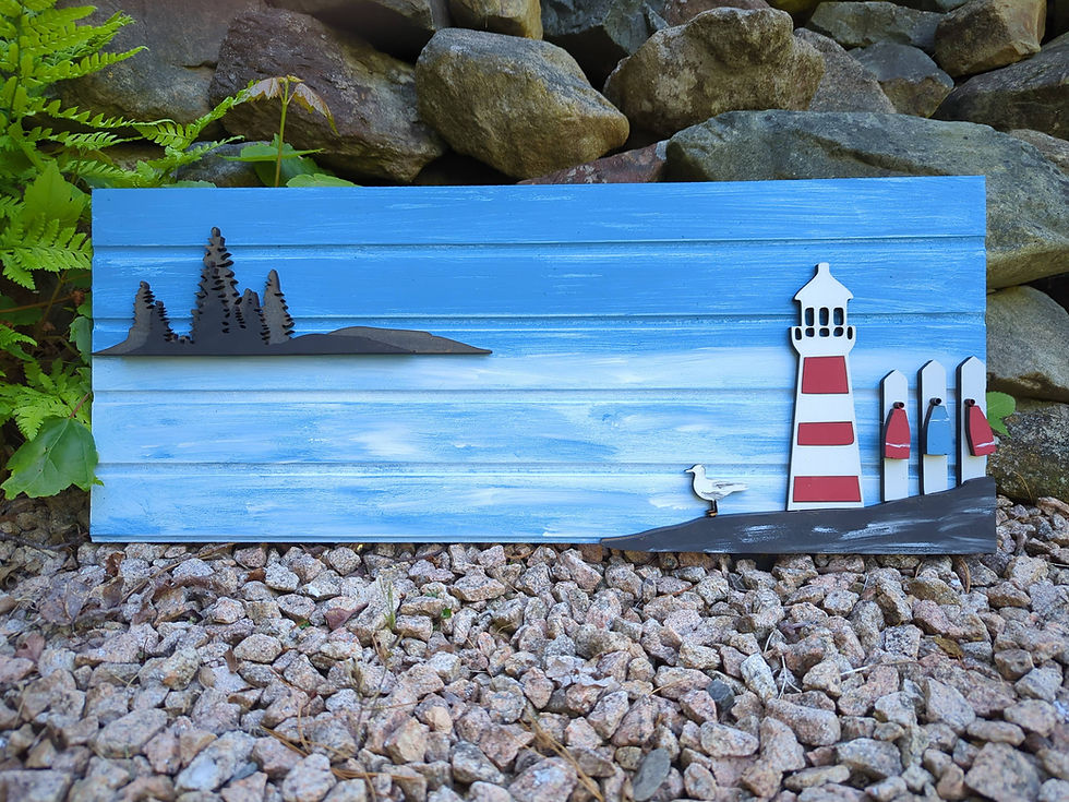 Thumbnail: 3D  DIY Sign Project "Lighthouse - beadboard"  10x24