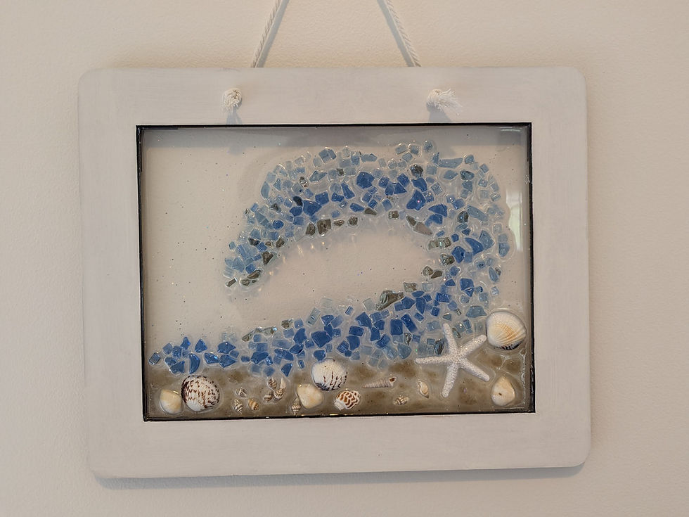 Thumbnail: July 17th, 2026  600pm 730pm  Glass art Resin-Pour 12x15