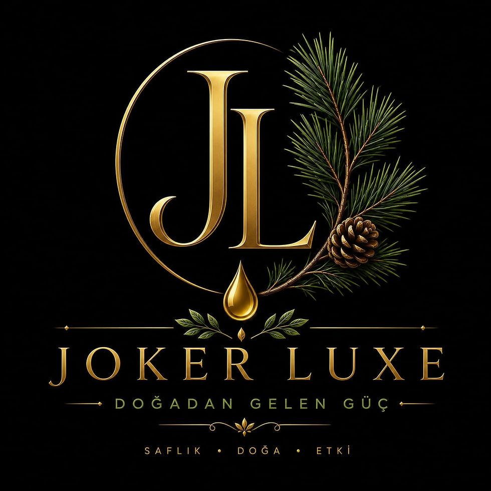 Joker Luxe Logo - Siyah arka planda altın JL monogramı