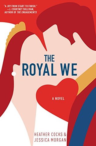 two stylized royals kissing