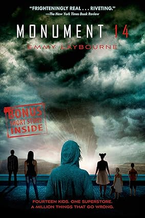 Kids facing a storm/tornado