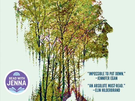 Trees and foliage in the shape of a woman’s head