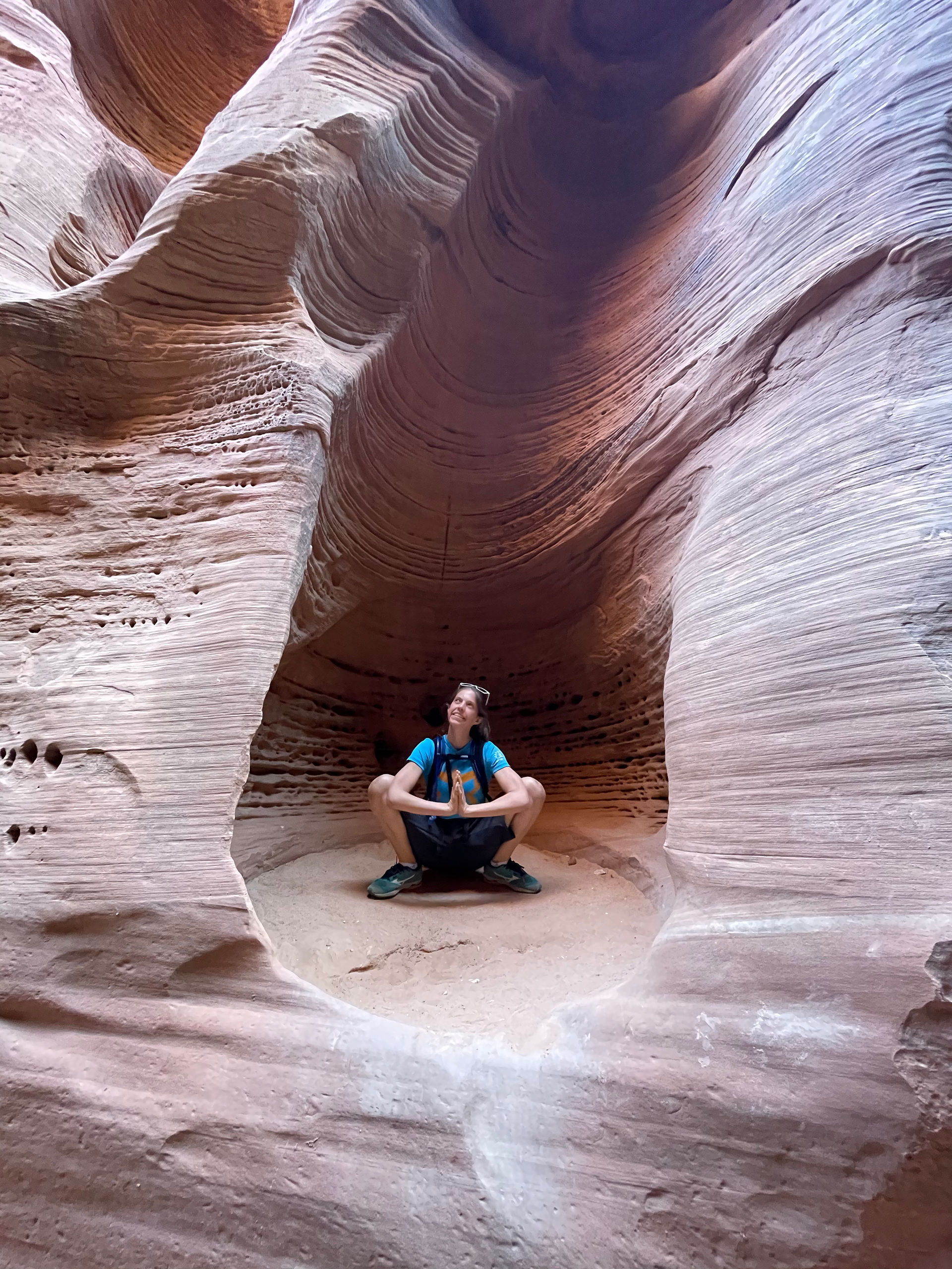 Pop a yoga squat
