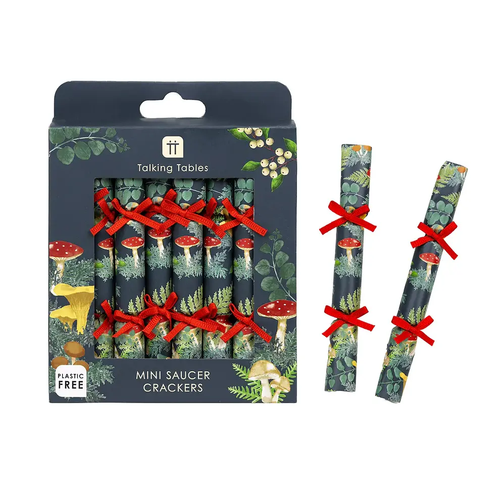 Thumbnail: Christmas Saucer Mini Crackers - 8pk