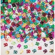 50th Birthday Multi Colour Confetti -14g